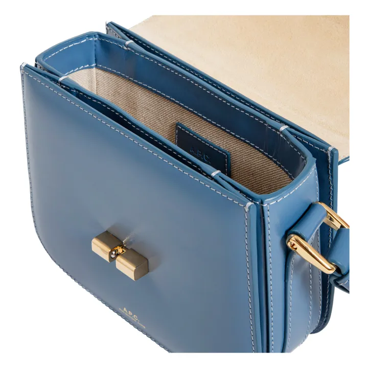 A.P.C. Sac Grace Mini Cuir Lisse | Bleu