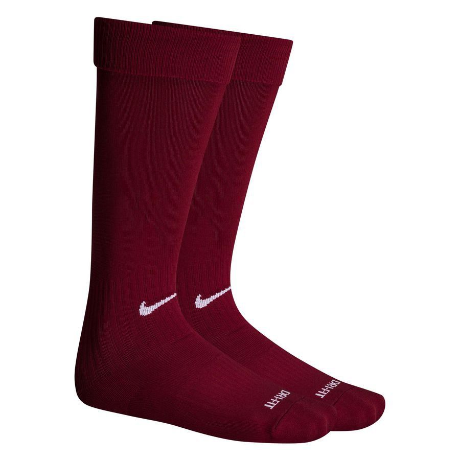 Nike Chaussettes de Football Classic II - Bordeaux/Blanc