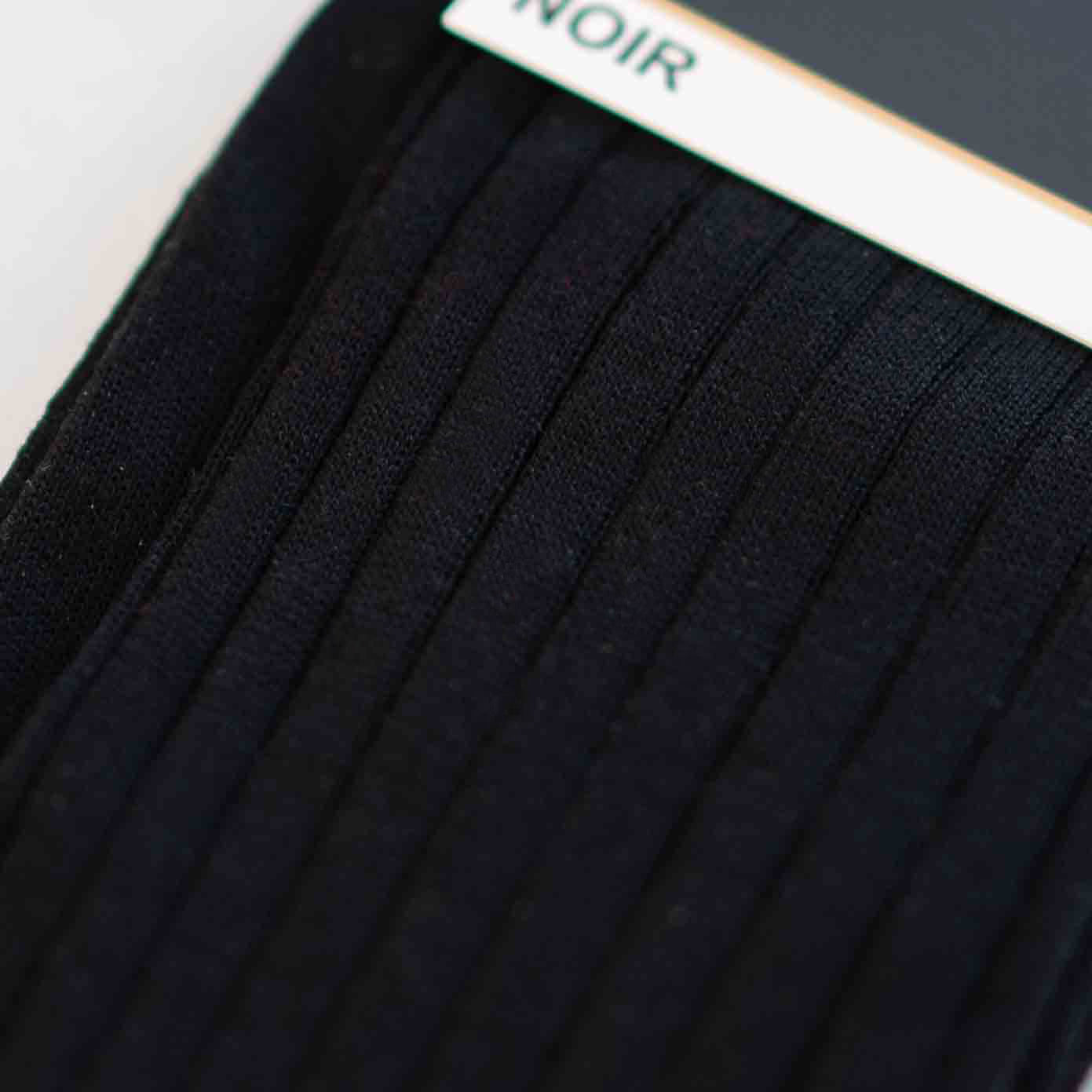 Chaussettes Fil D'Ecosse Noir-Chaussettes fil d'Ecosse