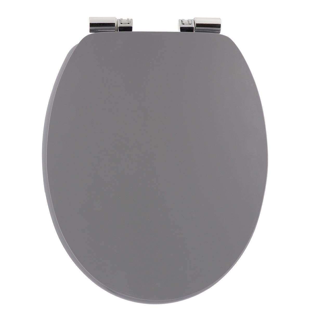ABATTANT WC 18 POUCES UNI FREIN DE CHUTE GRIS