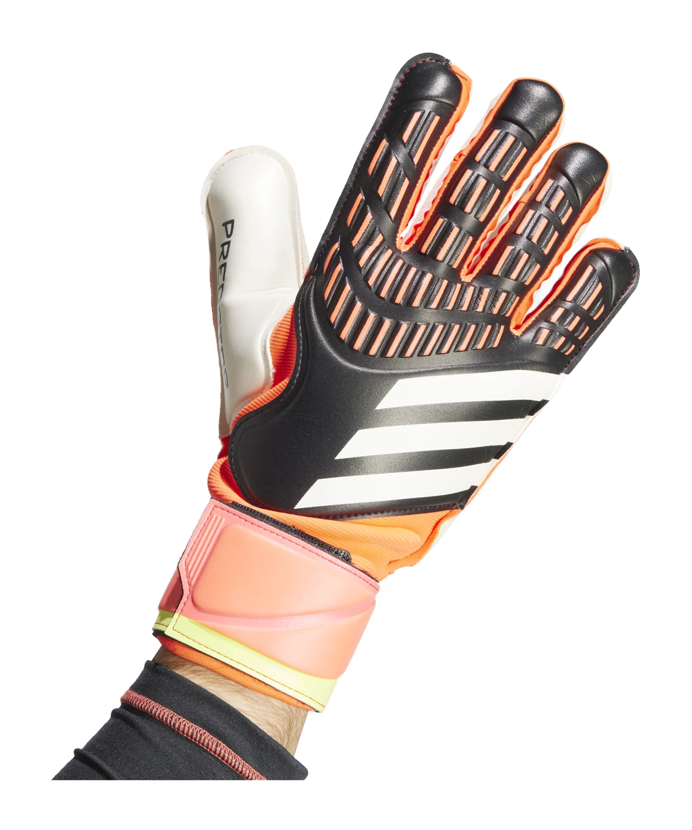 adidas Predator Match TW-Handschuhe Solar Energy Schwarz Rot