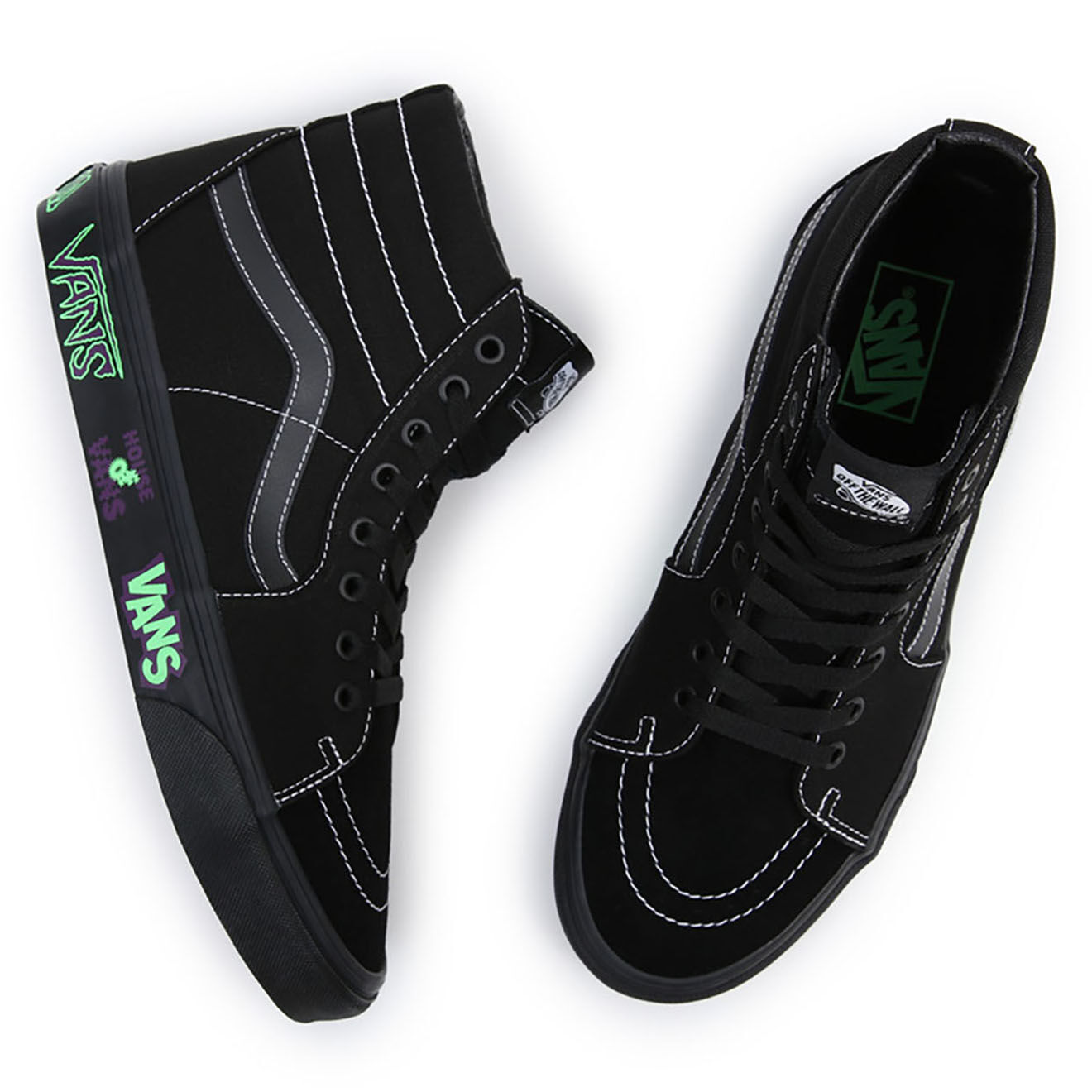 Vans Sneakers en Cuir & Textile SK8-Hi noires