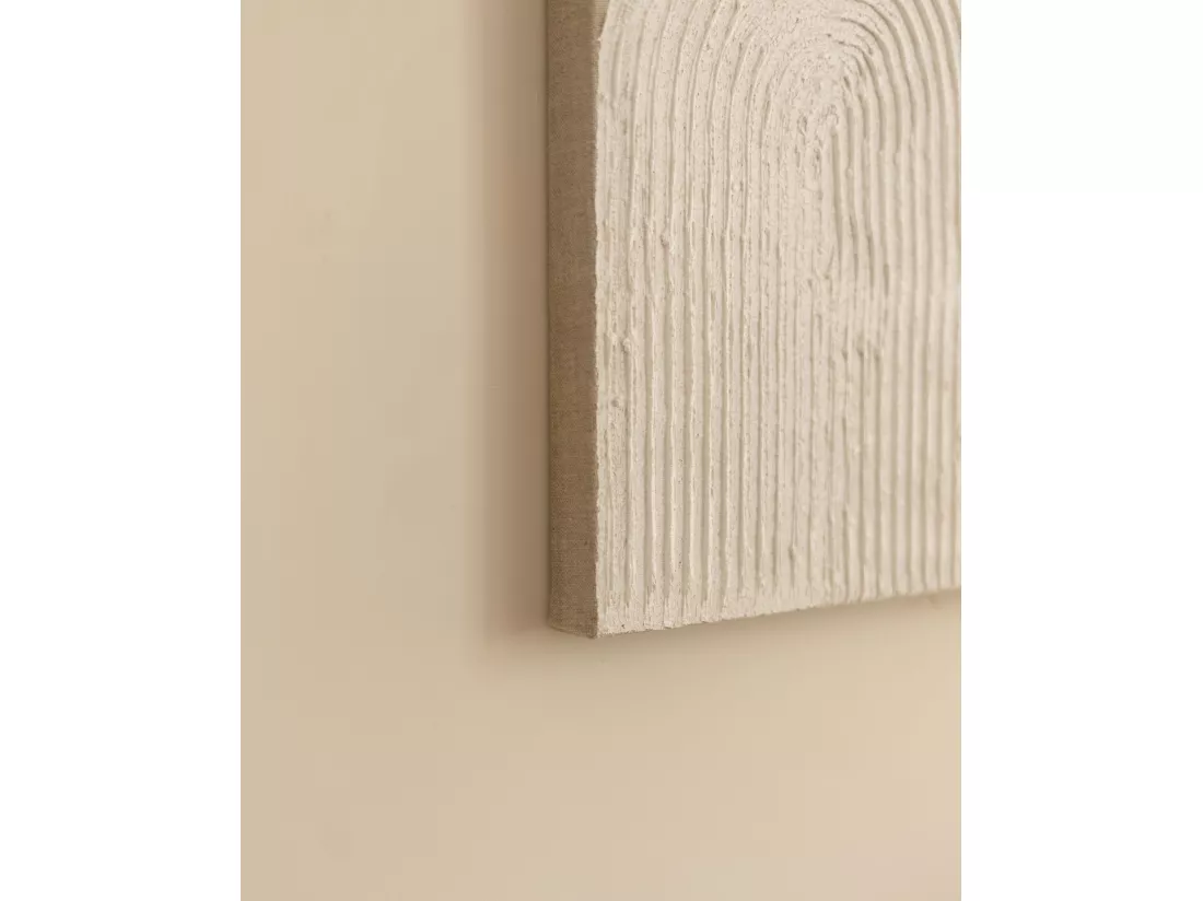 Peinture à l'huile décorative faite à la main cadre marron 80x100cm - NIKI - DECOWOOD
