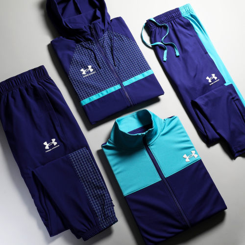 Pantalon Jogging A Bandes Challenger Training 1365417 Bleu Marine Bleu Clair