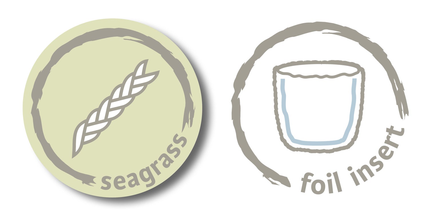 Scheurich Seagrass 17, plantenbak/mandpot van zeegras, kleur: wit, 17 cm diameter, 16 cm hoog, inhoud 3,5 l.