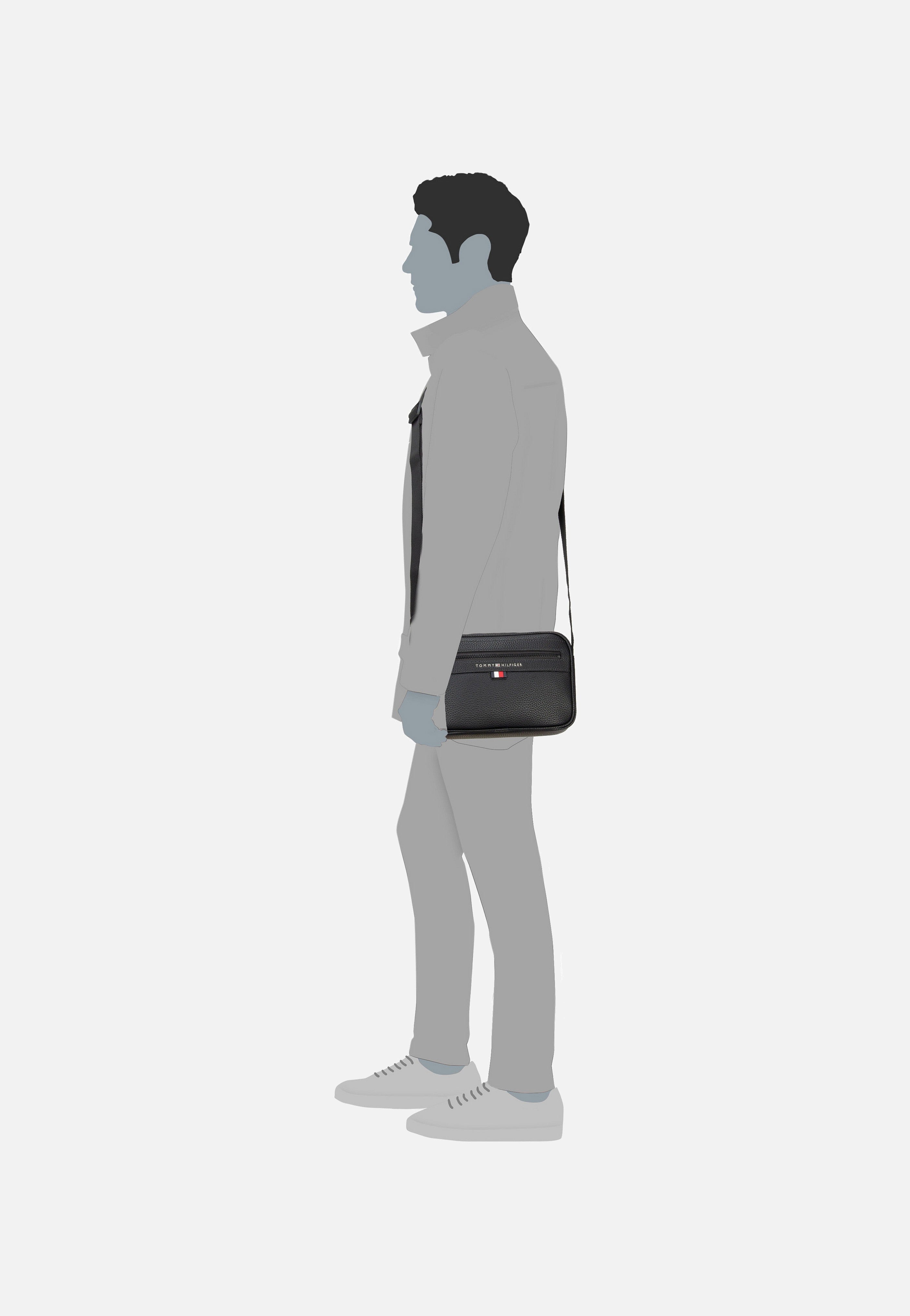 Essential PU EW Reporter Black - Crossbody Bag