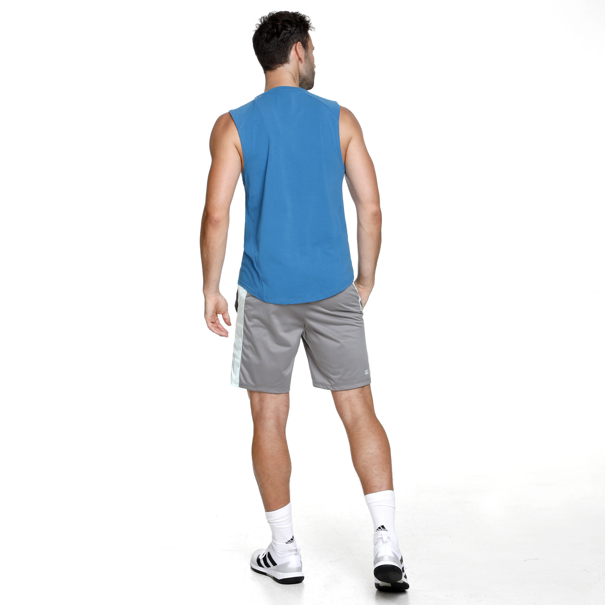 BIDI BADU Latissi Move Débardeur Tank Top Hommes - Bleu Petrol