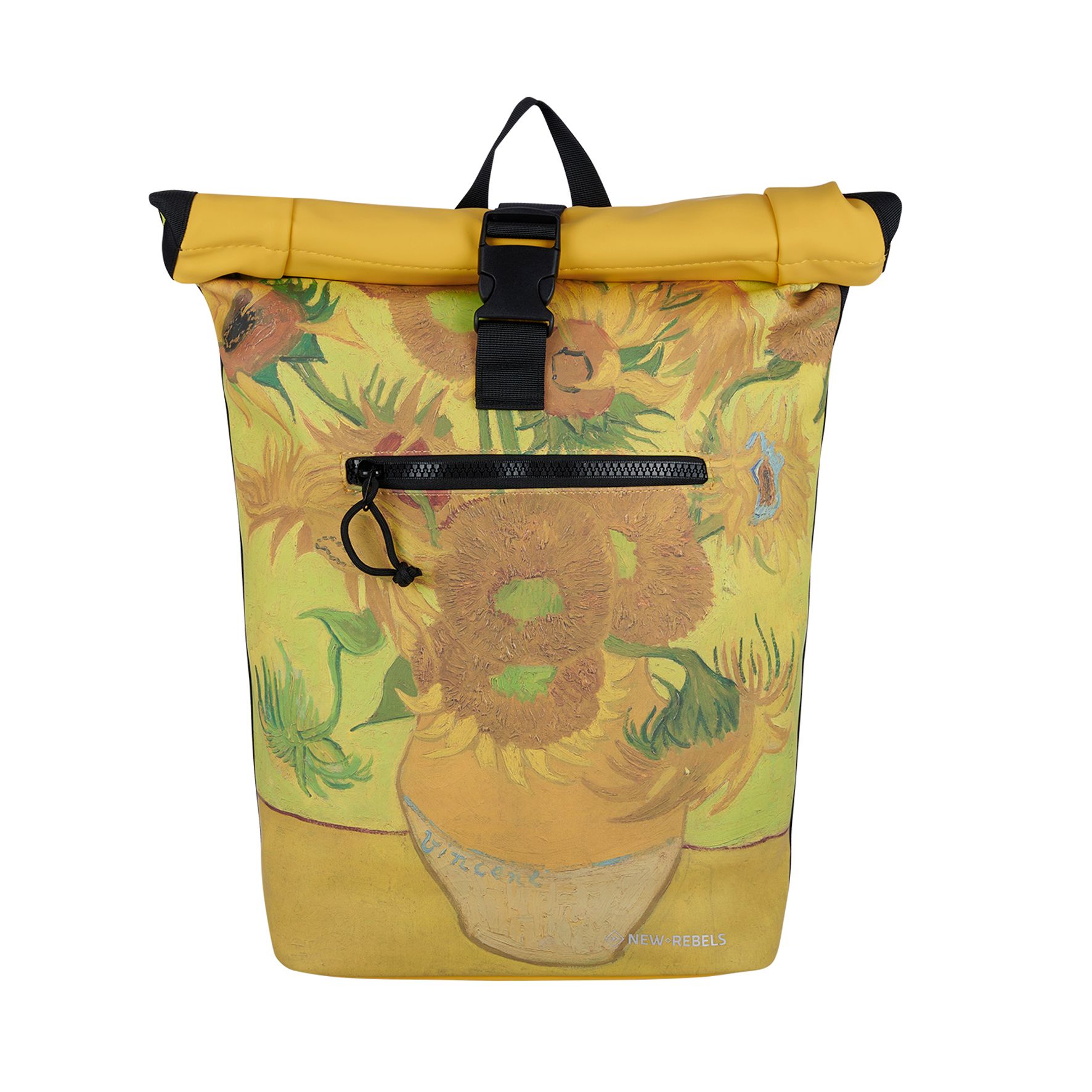 New Rebels Mart Art New York Rolltop Backpack Sun Flower