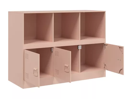 Buffet rose 99x39x73 cm acier