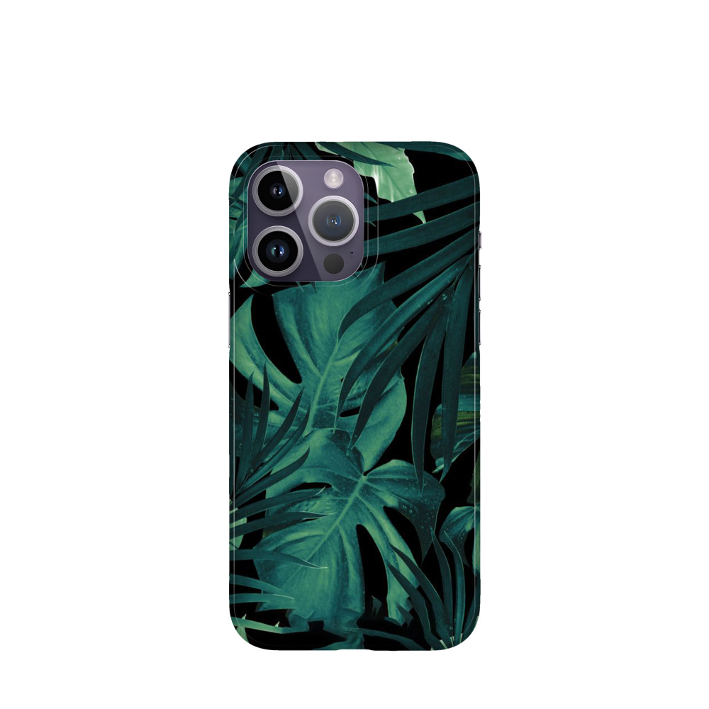 iPhone 14 Pro Max Kunststoff Hülle Dschungel 2 - Grün