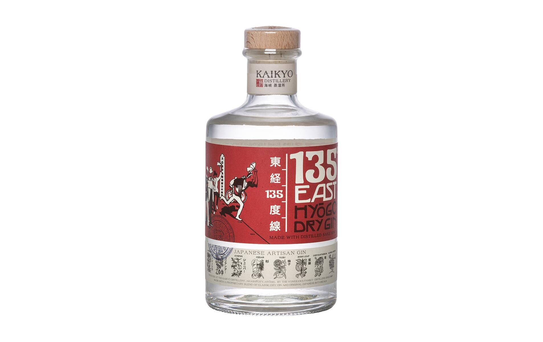 135 East Hyogo Dry Gin 0.7 lHochprozentige Wacholder-Spirituose aus Japan