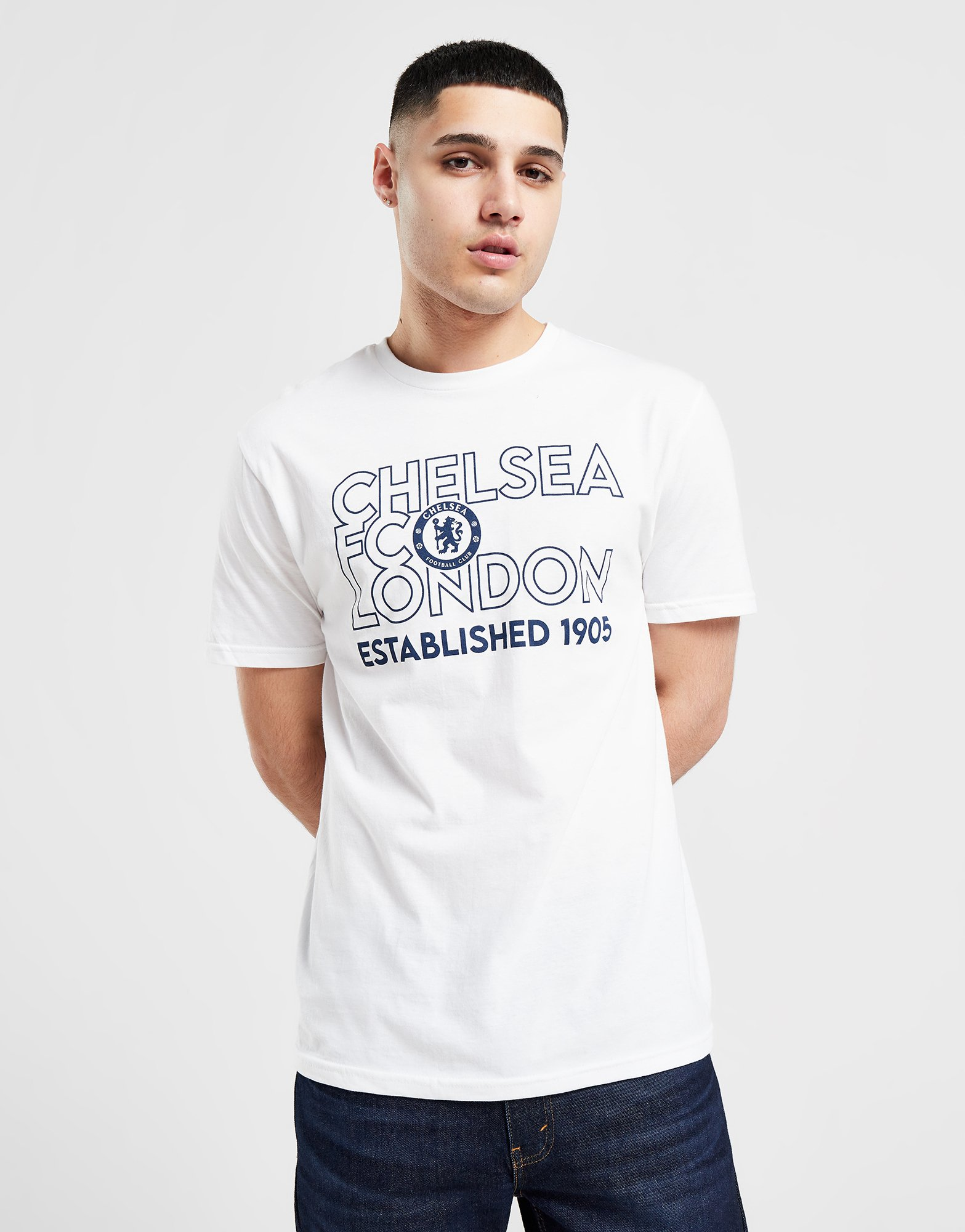 Official Team T-shirt Chelsea FC Stack Homme