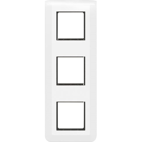 Plaque avec support pour 3 x 2 modules - Mosaic - montage vertical - entrax