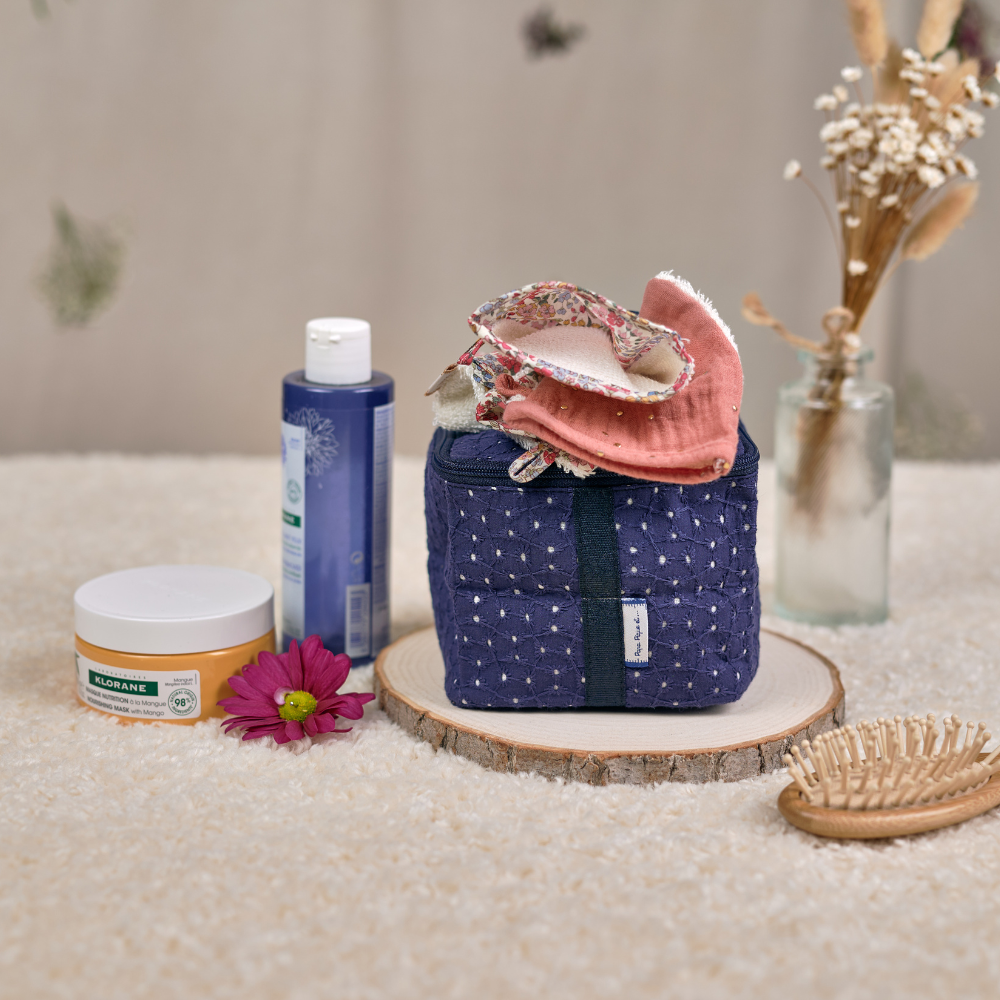 Petit Vanity Broderie Anglaise Marine
