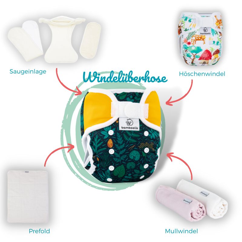 Bamboolik Bio-Baumwolle | Kurze Einlage 3-er Set