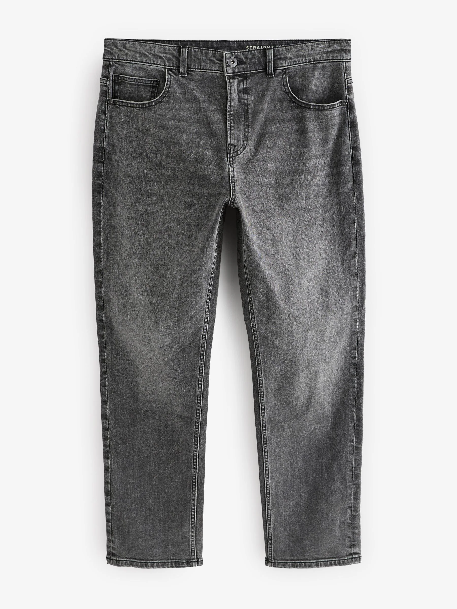 Grijs Vintage - Rechte, klassieke jeans met stretch