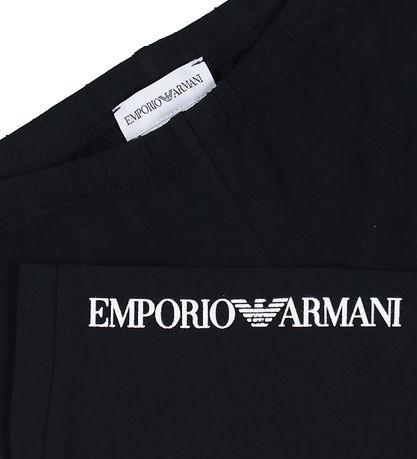 Emporio Armani Leggings - Navy m. Weiß