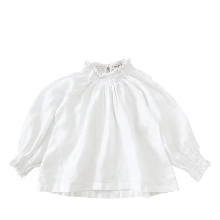 Longlivethequeen Blouse Lin | Blanc
