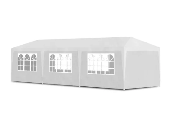 Tente de réception 3x9 m Blanc