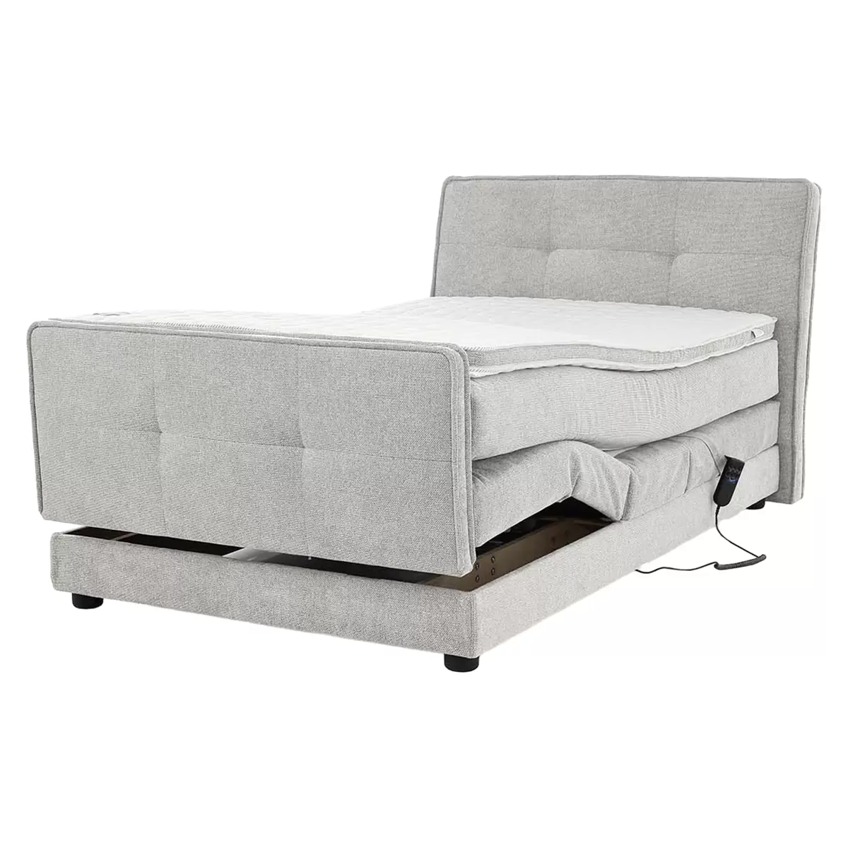 Boxspringbett Paulo 120x200 Hellgrau