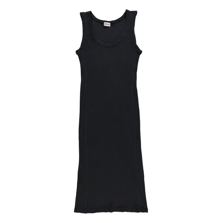 Poudre Organic Robe Côtelée Fève - Collection Femme | Noir