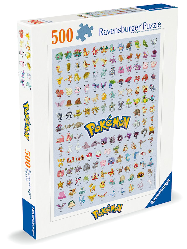 Pokémon – The First 151! Puslespill 500 brikker, Ravensburger