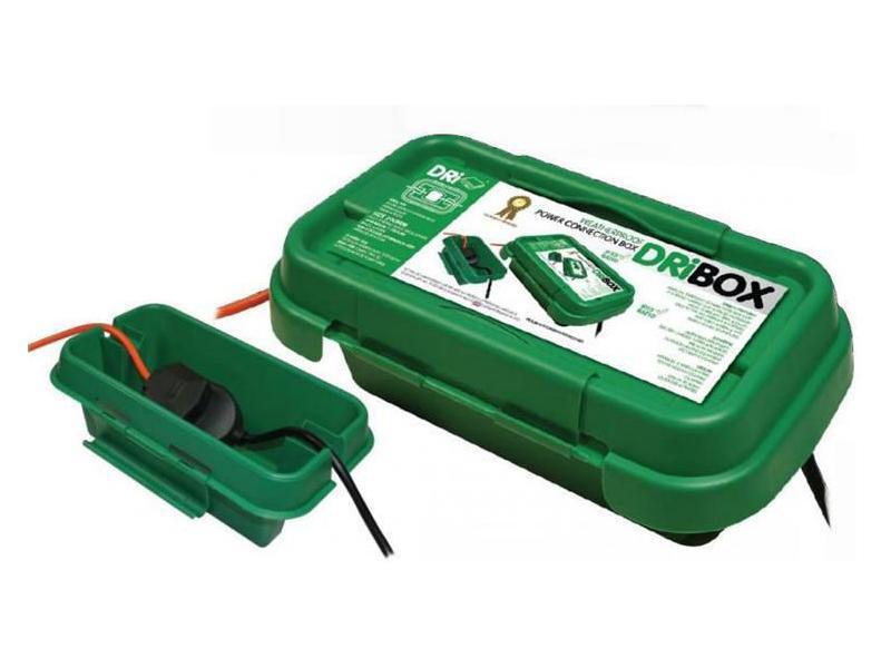 DRiBox Kabelbox 95 x 200 x 80 mm Schutzbox für elektronische Leitungen «klein», grün