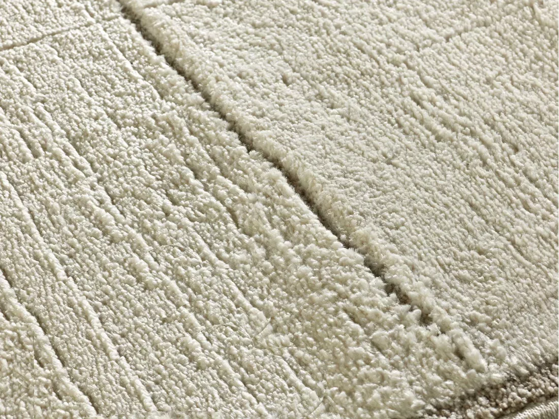 Tapis intérieur - scandinave - crème - 160 x 230 cm - CANDELA