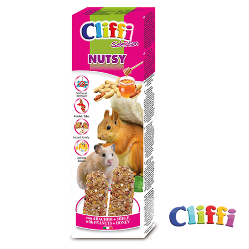 BARRAS CLIFFI HAMSTER E ESQUILO (NUTSY 2 UNIDADES (110 GR))