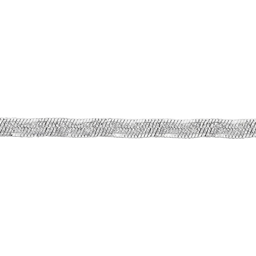 Collier Leonte Argent Blanc