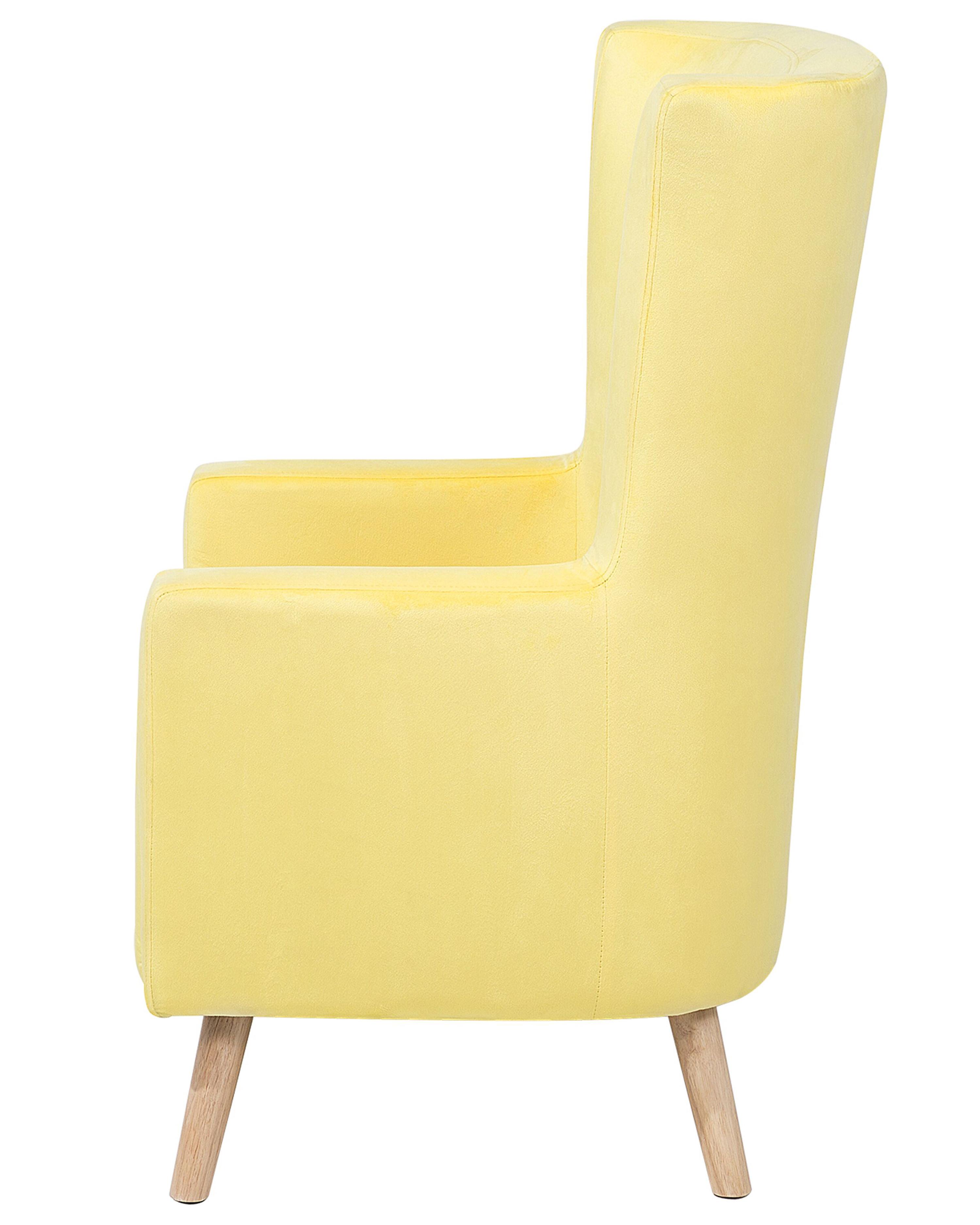 Oorfauteuil ONEIDA Fluweel Geel