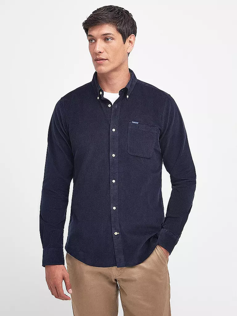BARBOUR Cordhemd RAMSEY dunkelblau