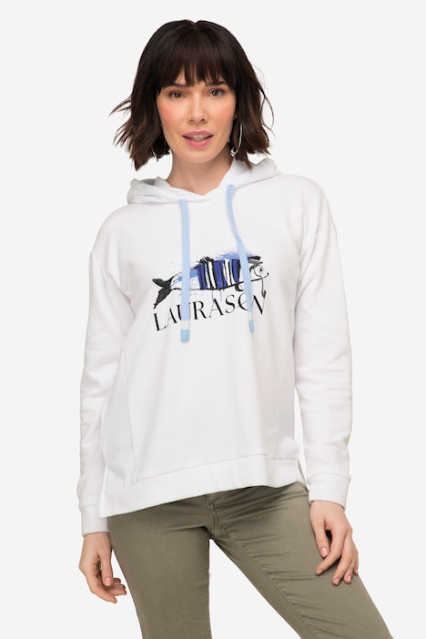 Hoodie, Fisch Motiv, Kapuze, Langarm