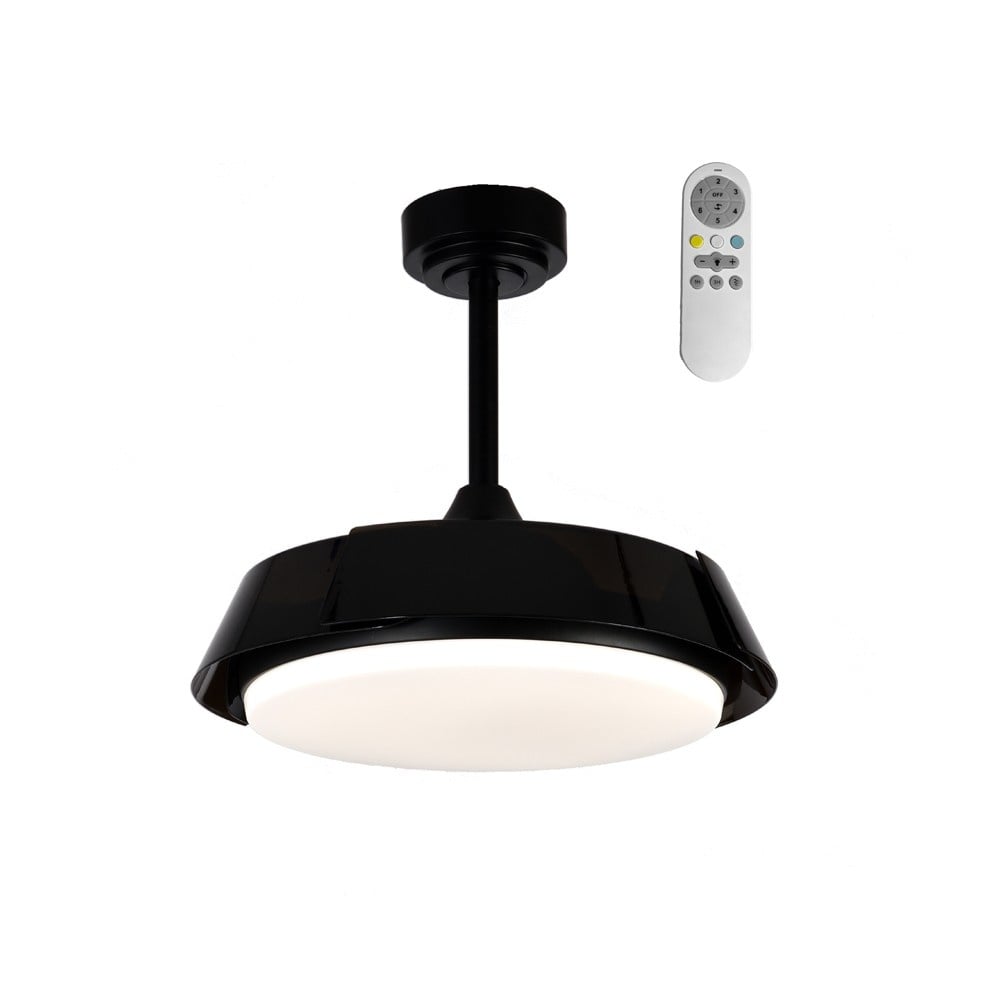 CristalRecord Plafondventilator Batan WIFI Ã 107 cm zwart
