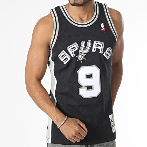 Maillot De Baseball San Antonio Spurs Noir Gris