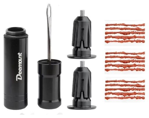 Kit de Réparation Tubeless pour Vélo - Compact et Portable  Inclus Bouchons de Barres