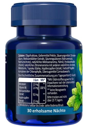 Klosterfrau Einschlaf Gummies mit 1,9mg Melatonin 30 Gums