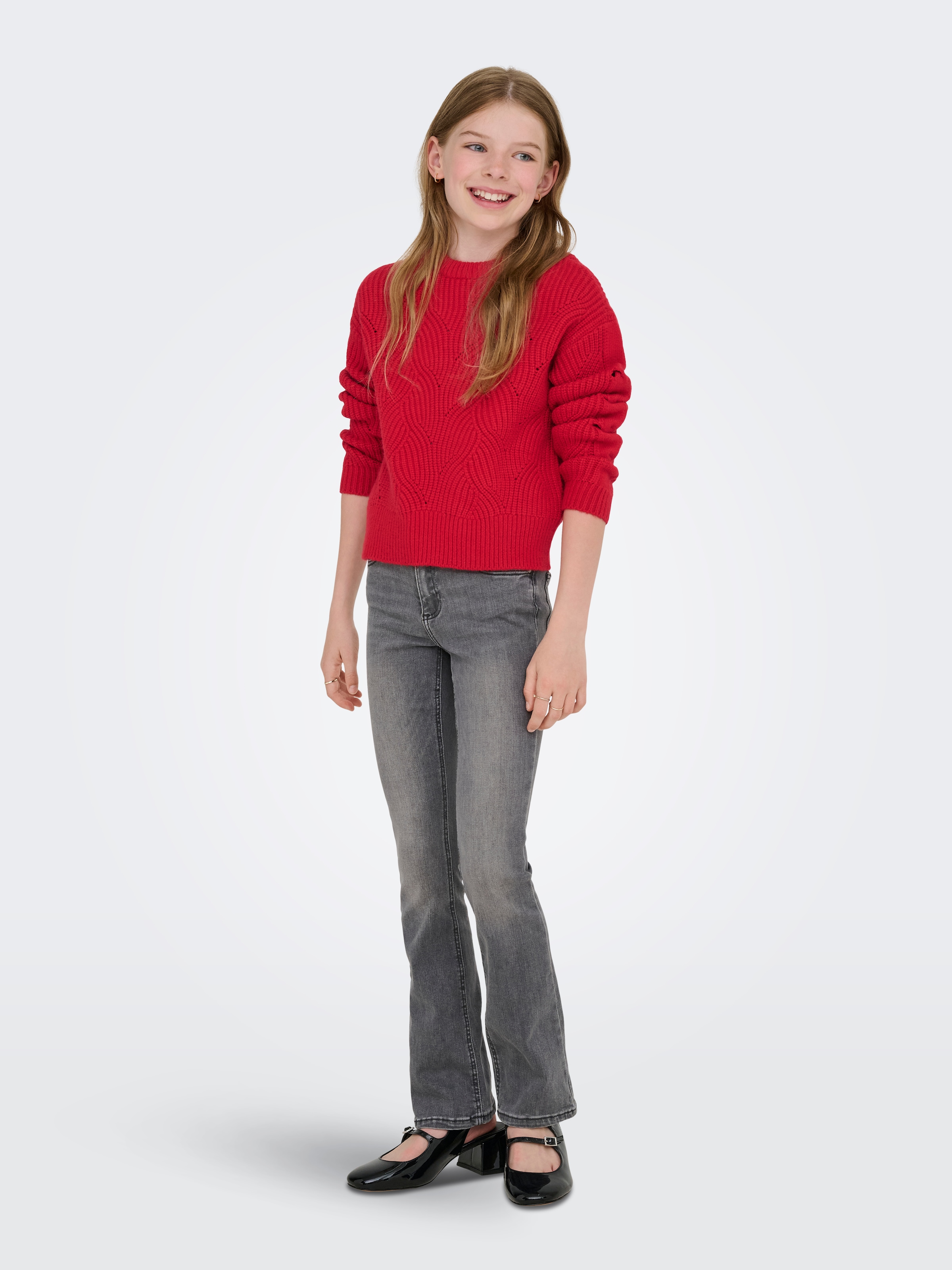 KIDS ONLY Strickpullover »KOGKATIA LS STRUCTURE O-NECK CP KNT«
