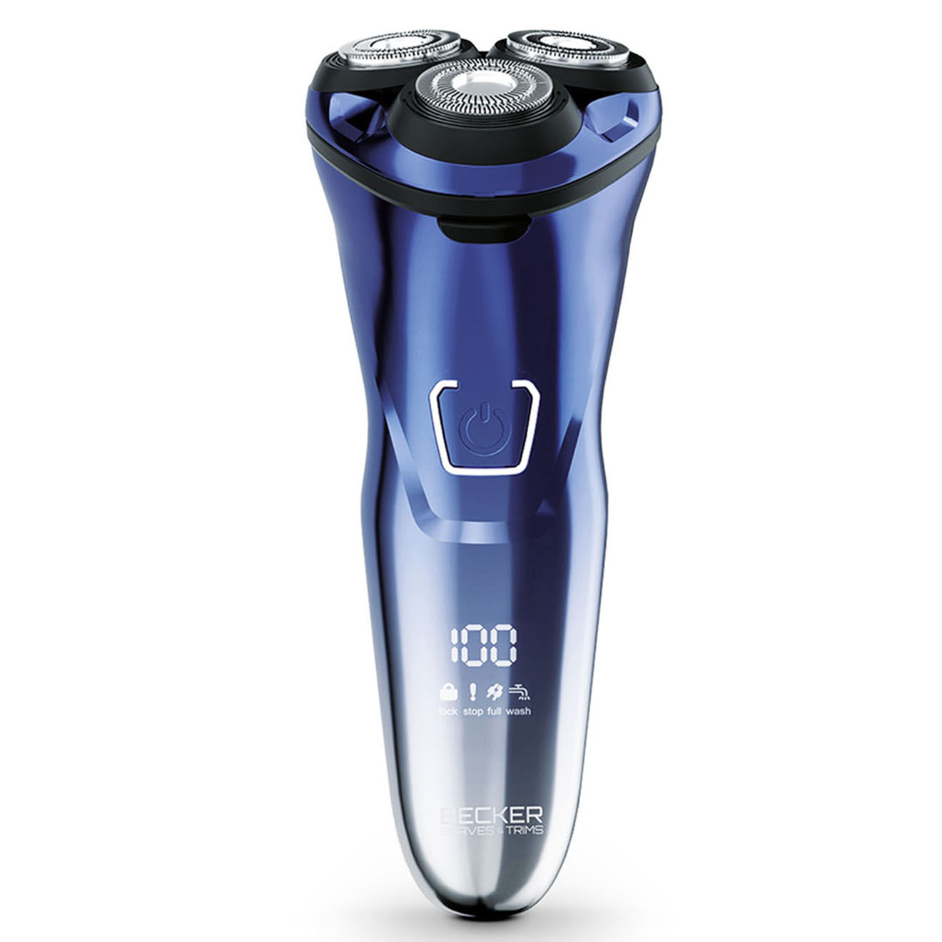 Becker Shaves & Trims Rasoir magnétique à trois lames waterproof bleu - 21x29.5x27.5 cm