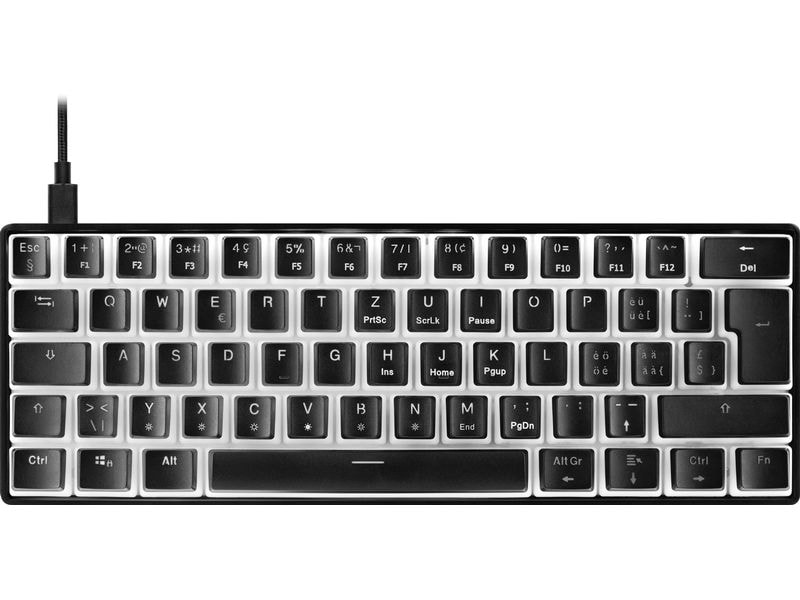 DELTACO GAM-075V2-CH Mechanische-Tastatur, RGB-Beleuchtung, Hot-Swap-Schalter
