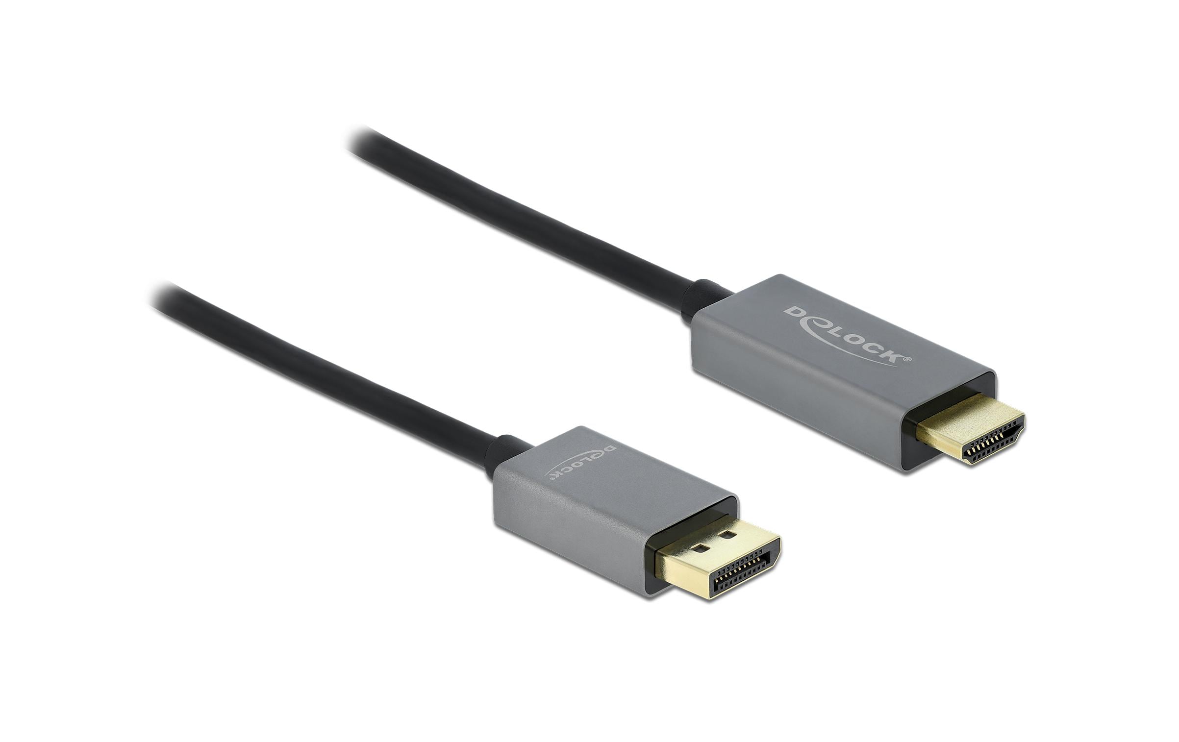 Kabel DisplayPort 1.4 - HDMI, 4K 60Hz, HDR 3mDelock Aktives DisplayPort 1.4 zu HDMI Kabel 4K 60 Hz (HDR) 3 m