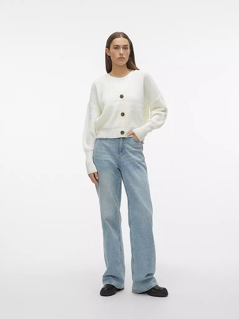 VERO MODA Cardigan VMLEA weiss