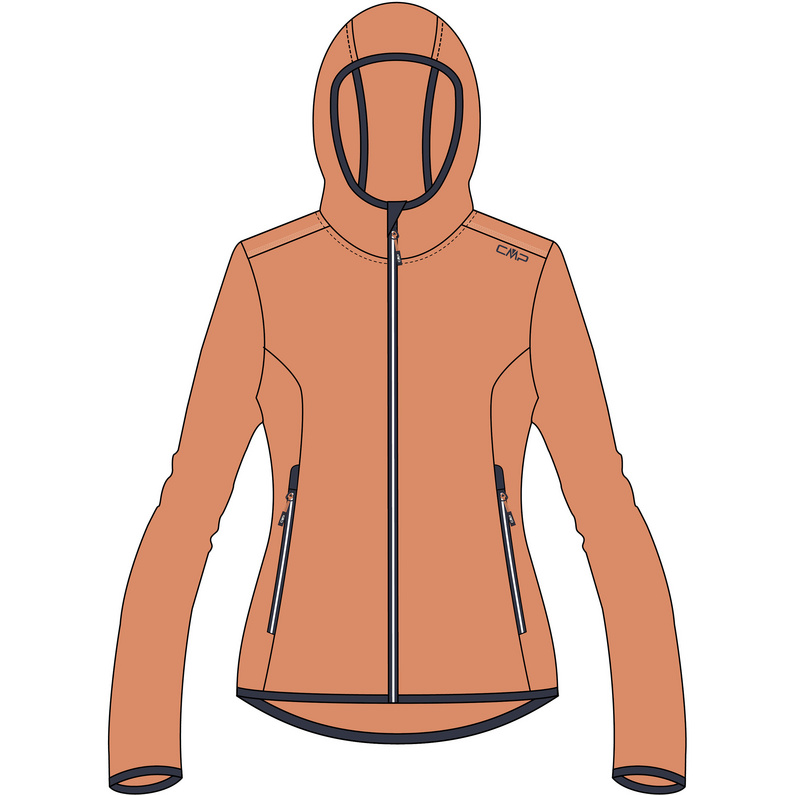 CMP Damen Highloft Hoodie Jacke