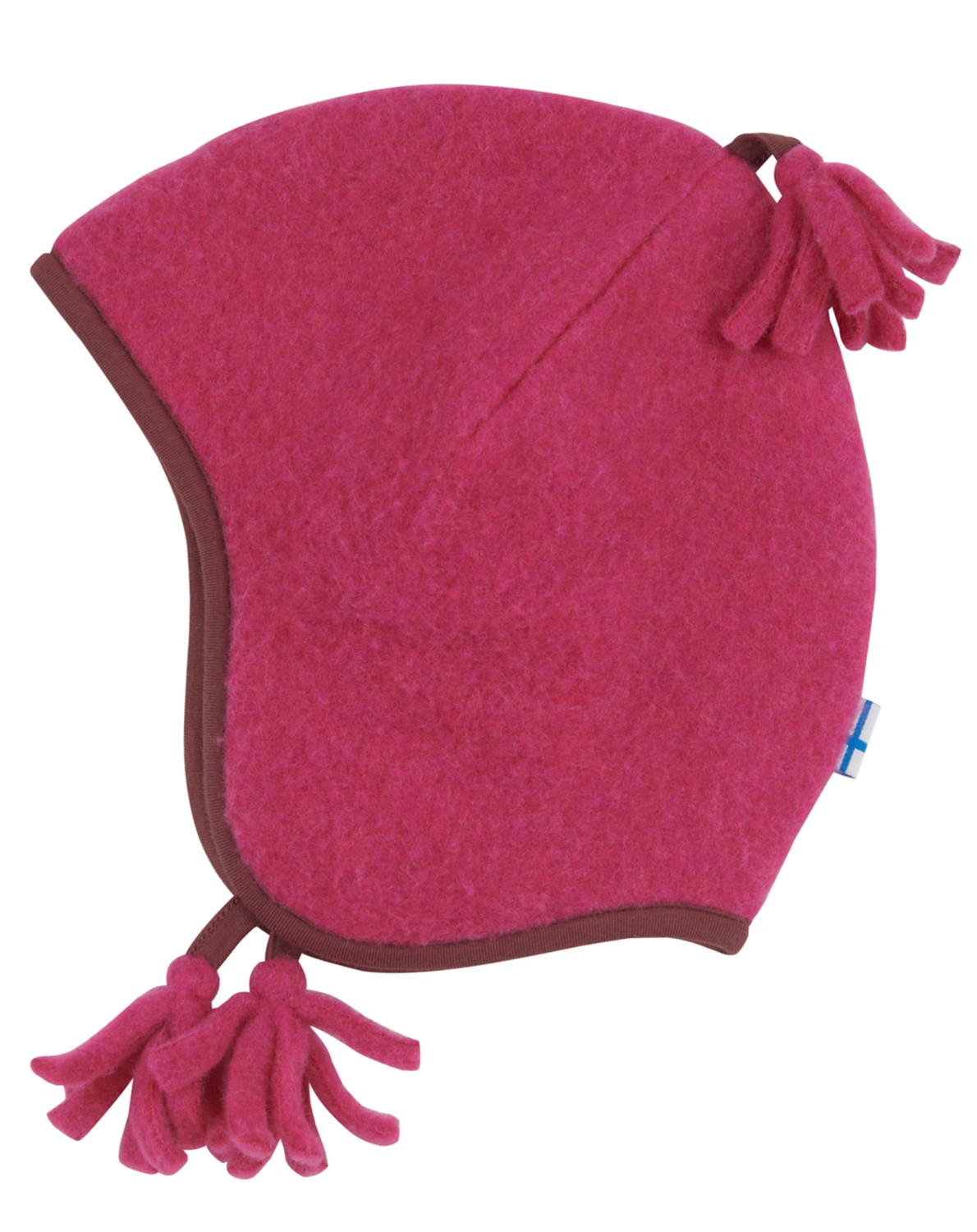 Wollfleece-Zipfelmütze NORSU in raspberry/sable