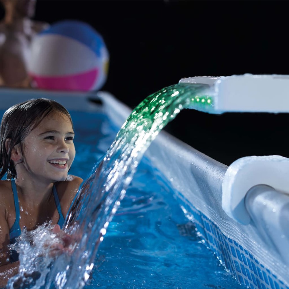 Cascade de piscine à led multicolore 28090
