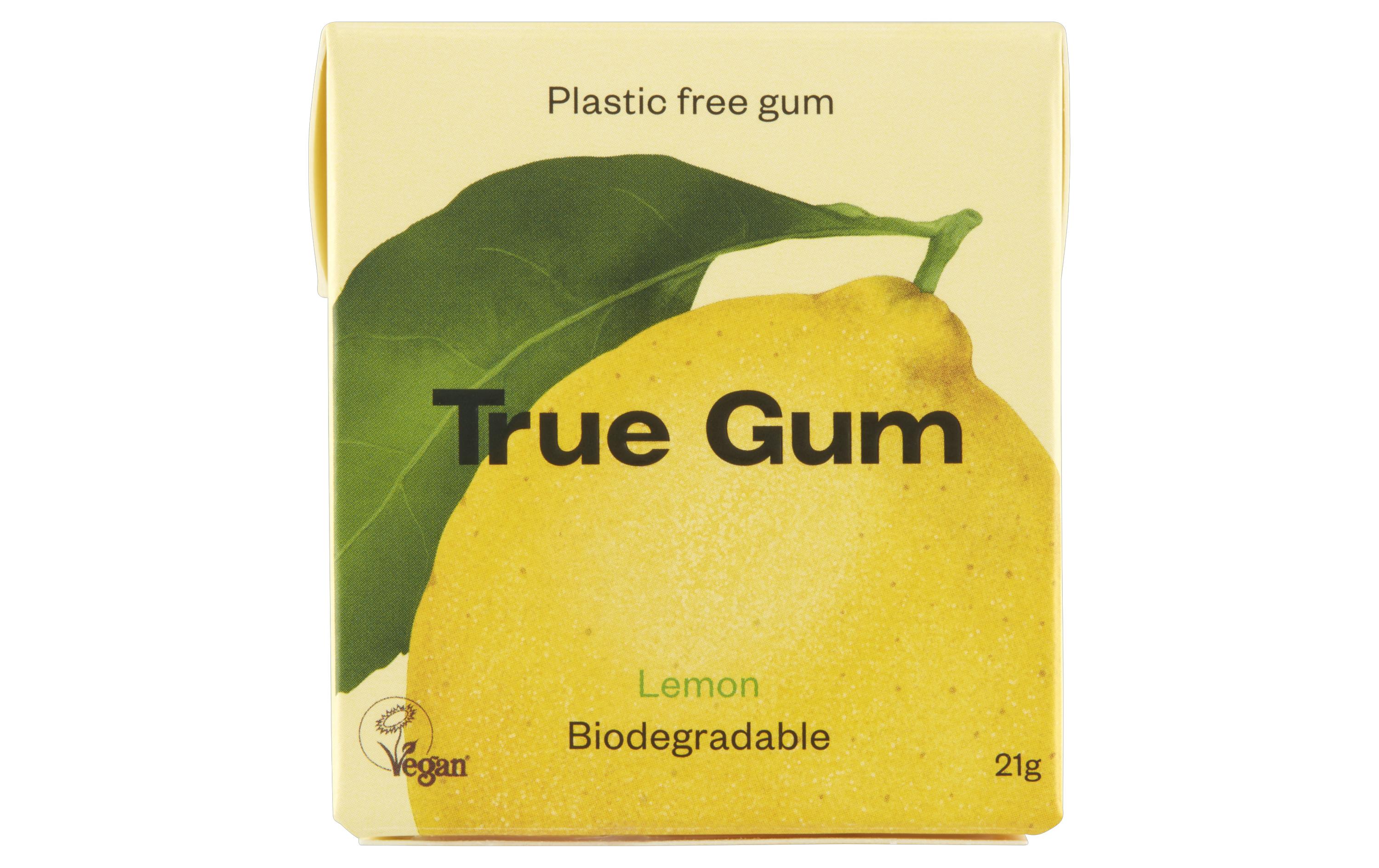 Kaugummi Zitrone 21 gVeganer und plastikfreier Kaugummi