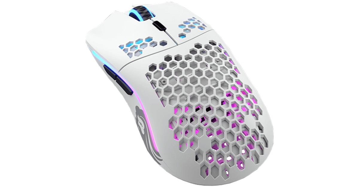 GloriousModel O Wireless gaming muis  (Wit, 19.000 dpi, RGB leds)