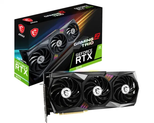 [OUTLET] - MSI NVIDIA® GeForce® RTX 3070 GAMING Z TRIO 8G LHR - Grafikkort - GF RTX 3070 - 8 GB GDDR6 - PCIe 4.0 - HDMI, 3 x DisplayPort - LHR