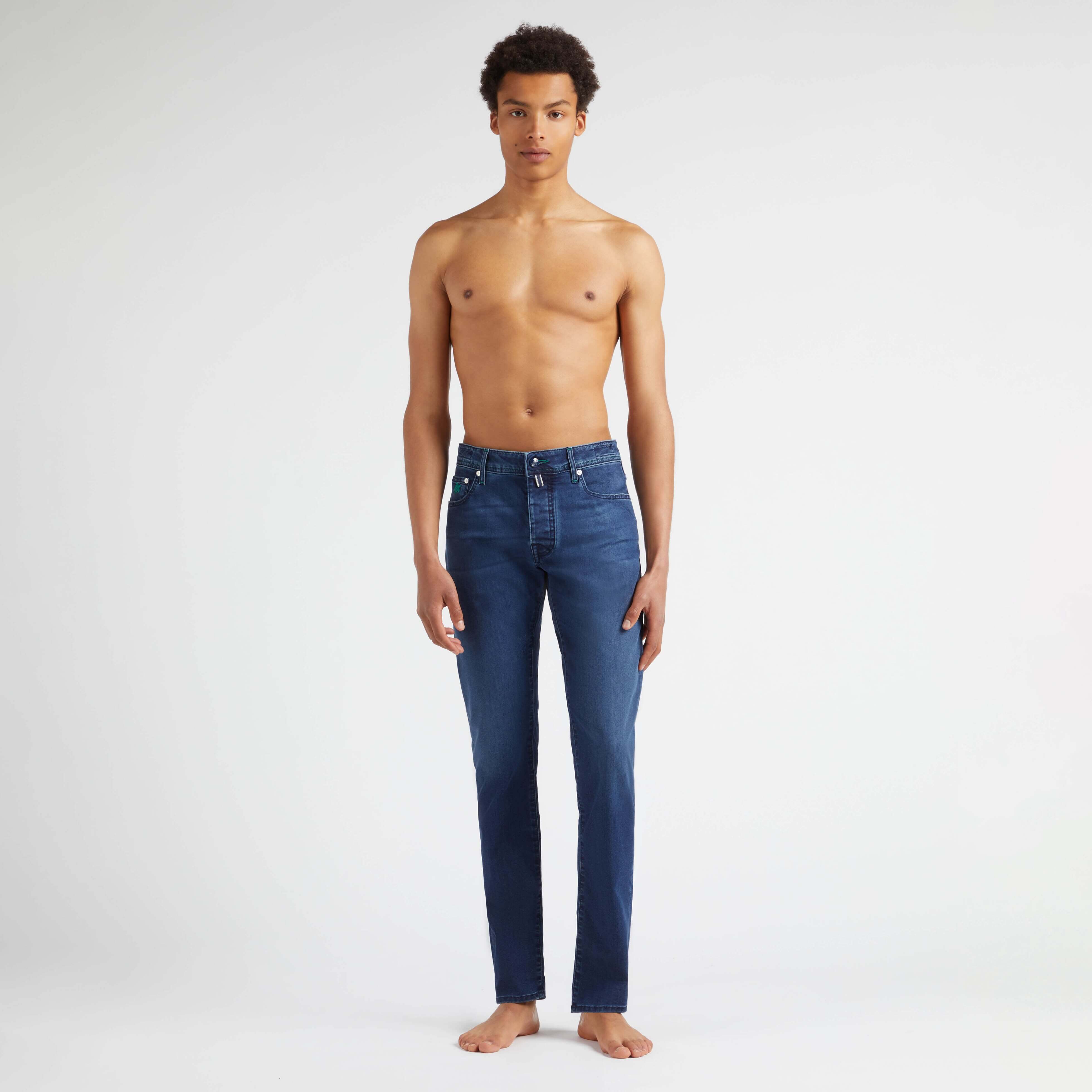 Jeans 5 Poches Homme Tropical Flowers