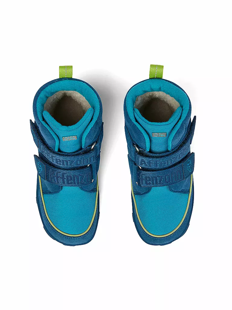 AFFENZAHN Kinder Barfußschuhe - Boots Hai Jump Midboot  blau